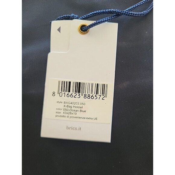 BRICS X-Bag Soft Small Holdall Carrying Purse Bag Duffel Bag Ocean Blue - Picture 7 of 11